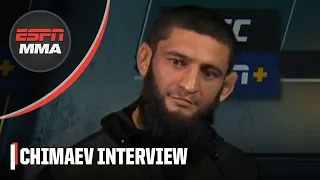 Khamzat Chimaev pre-fight interview before facing Kamaru Usman at #UFC294 | ESPN MMA