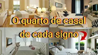 O quarto de casal de cada (signo)!!!😱