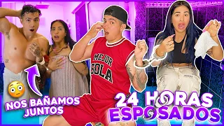 24 HORAS ESPOSADOS - NOS BAÑAMOS JUNTOS 😏🚿 | Karla Bustillos | Mau McMahon