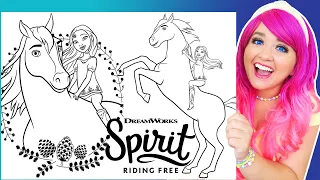 Coloring Spirit Riding Free Coloring Pages Spirit & Lucky | Prismacolor Markers