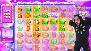 SUGAR RUSH - HUGE WIN CASINO SLOT ONLINE BONUS BUY BIG MULTIPLIER