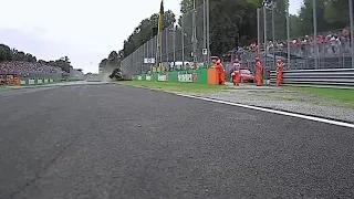 F1 Marcus Ericsson Monza 2018 crash - Turn left navigation [meme]