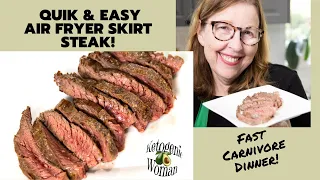 Quick and Easy Air Fryer Skirt Steak | Fast Carnivore Dinner