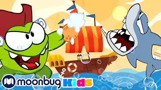 Om Nom Stories - Super-Noms: Bath Time and Pirates | Cut The Rope | Funny Cartoons for Kids & Babies