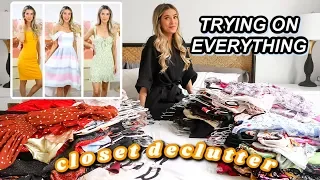 MAJOR CLOSET DECLUTTER + TRYING ON ALL MY DRESSES pt 2 | leighannsays