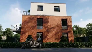 Bahnweg haus I 3D Animation