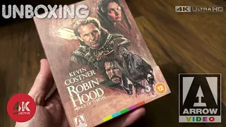 Robin Hood Prince of Thieves 4k UltraHD Blu-ray Deluxe Steelbook Unboxing