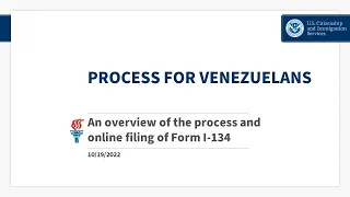 Process for Venezuelans