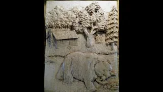 Relief Carved Bear