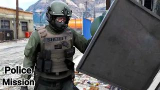 Police Trevor protecting his own property!!! - GTA 5 Mission (Remastered)