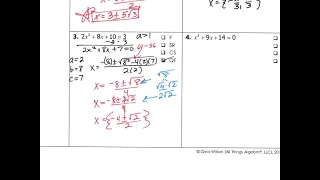 8.12 Solving Quadratics by Method of Choice