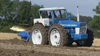 FORD AND COUNTY TRACTORS PLOUGHING