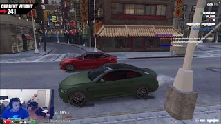 Fanum imports his BMW M4 into GTA 5 NYC and makes a custy spin blocks for him 💥🤬 #NYCGTA5RP #Fanum