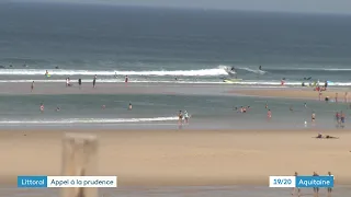 Les baïnes, un danger important sur les plages du littoral aquitain