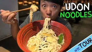 BEST Udon Noodles in New York! MASSIVE Bowl of Udon Noodle Soup!