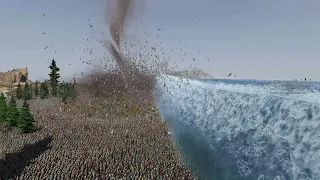 Tsunami & Tornado VS 4.000.000 Soldiers - Ultimate Epic Battle Simulator 2