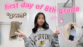 GRWM for my first day of school (8th grade) 2022