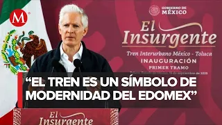 Alfredo del Mazo agradece a AMLO por colaborar en obra de 'El Insurgente'