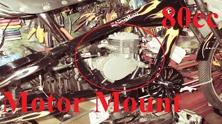 80cc Motorized Bicycle Schwinn Stingray Chopper Build Motor Mount part 2