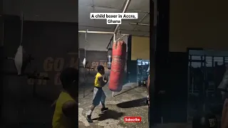 Wow! This child boxer in Ghana is so talented #Ghana #AccraVlog #Accra #boxinginGhana #GhanaVlog