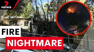 Family suffers cruel blow in a fire emergency with their home gone | 7 News Australia