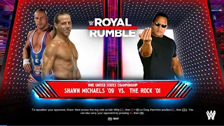 WWE 2K24 WWE UNITED STATES CHAMPIONSHIPSHAWN MICHAELS "09 VS. THE ROCK"01