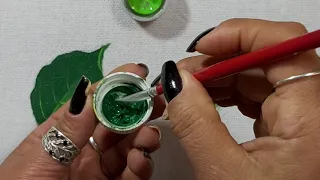 COMO PINTAR FOLHAS  PARA INICIANTES