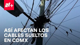 Lalo Salazar recorre calles de CDMX para conocer cómo afectan los cables sueltos - Despierta