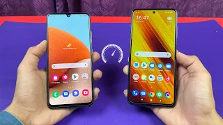 Samsung Galaxy A32 vs Poco X3 (6GB) - Speed Test! (MediaTek G80 vs Snpadragon 732G!)