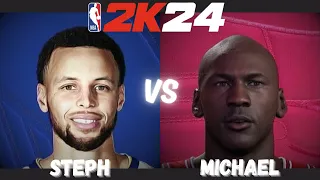 Steph meets MJ: Steph Curry vs Michael Jordan