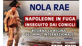 NOLA RAE torna al TEATRO DI RIFREDI con NAPOLEONE IN FUGA DAI CONIGLI