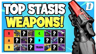 EVERY Stasis Weapon RANKED For Destiny 2 PVE!