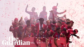 Liverpool parade Champions League trophy to ecstatic fans