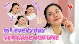 My Everyday Skincare Routine for Busy Moms & Women in their 30s (Dewy skin) | Mariel Padilla Vlog