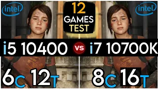 intel Core i5 10400 vs i7 10700K | Test In 12 Games | i5 vs i7 (10th Gen) | How Much Difference ?