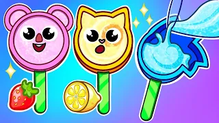 Let's Make Ice Cream 🍦🍉 Yummy Colorful Ice Cream 🍨❤️  More Funny Kids Stories by 4 Friends