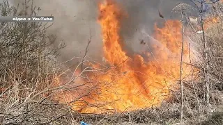 ДСНС попереджає: за підпал трави - відповідальність за законом. 2022-05-10