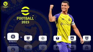 PES 2023 PPSSPP EUROPEU 100% ATUALIZADO com CR7 no AL-NASSR | MÚLTIPLAS CÂMERAS e MUITO MAIS!!!