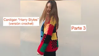 Tutorial 6 - Cardigan a crochet “Harry Styles” TÉCNICA C2C (parte 3)