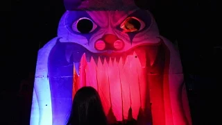 Circus Haunted House Maze Walk Through POV Queen Mary Dark Harbor 2016