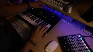 Live performance on Korg Minilogue, Ableton Live & Synthmaster