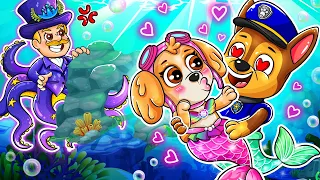 Paw Patrol Becomes Pretty Mermaid!? 🔮 - Very Funny Life Story - Ultimate Rescue - Rainbow 3