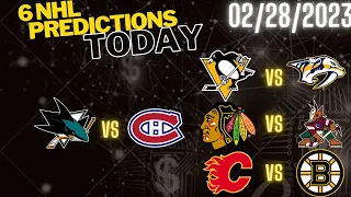 4 FREE NHL Picks Today 2/28/23 NHL Picks and Predictions NHL picks today