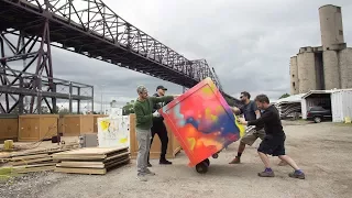 The Floating Museum: River Assembly: Southeast Chicago (Barge Construction)