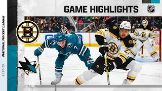 Bruins @ Sharks 1/7 | NHL Highlights 2023