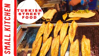 TURKISH STREET FOOD TOUR - Amazing Kebabs  Fish Sandwich TRADITIONAL DESSERT in istanbul, Turkey!