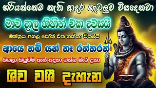 මගෙ දෙයියනේ ඇස් අදහා ගන්න බැරි උනා!! එයා මං ළඟට ආවා!! | Shiva Washi Mantra