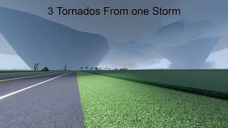 Roblox Twisted | Storm produces 3 tornadoes and causes mass destruction