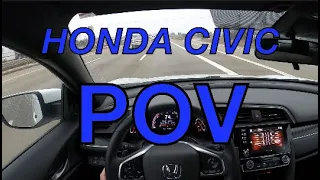 Driving a 2019 Honda Civic Sedan Sport - Driver's seat POV