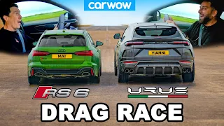 Audi RS6 v Lamborghini Urus - DRAG RACE *Mat vs Yianni*